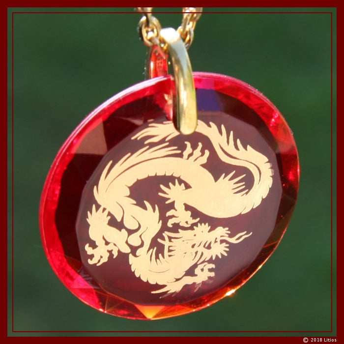 Dragon Pendant: Golden Master Dragons accompany you