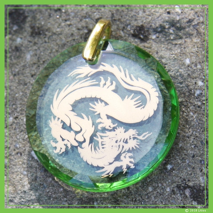 Dragon Pendant: Golden Master Dragons accompany you