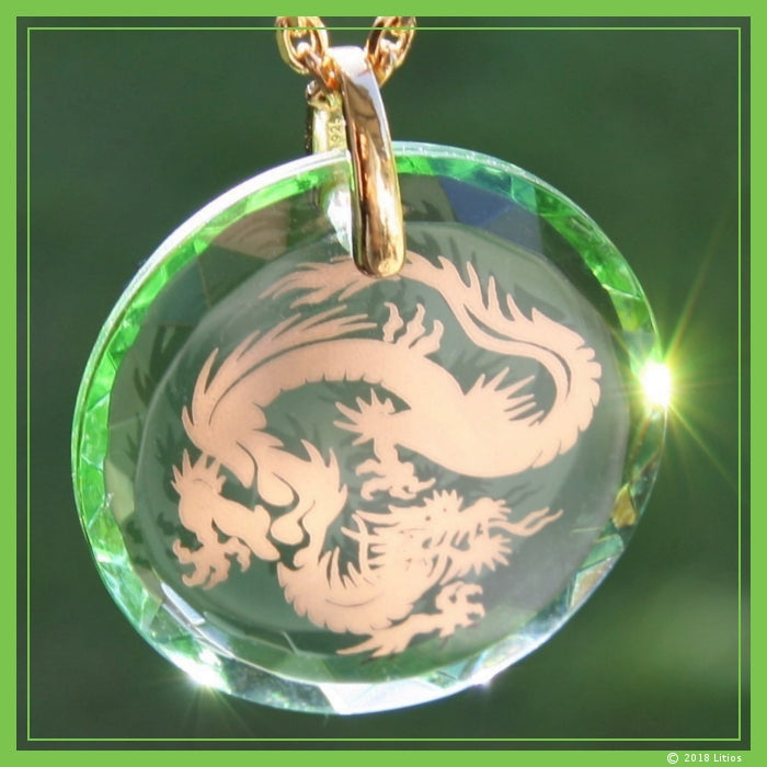 Dragon Pendant: Golden Master Dragons accompany you