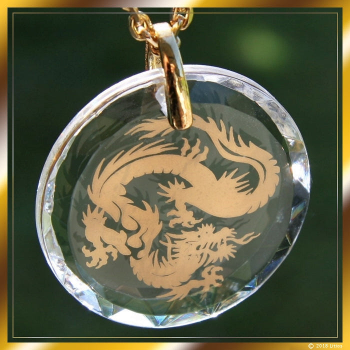 Dragon Pendant: Golden Master Dragons accompany you