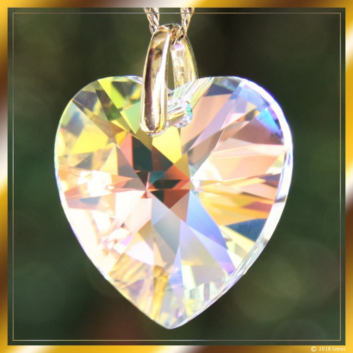 Crystal Heart Large: Power of Love of the Holy Spirit