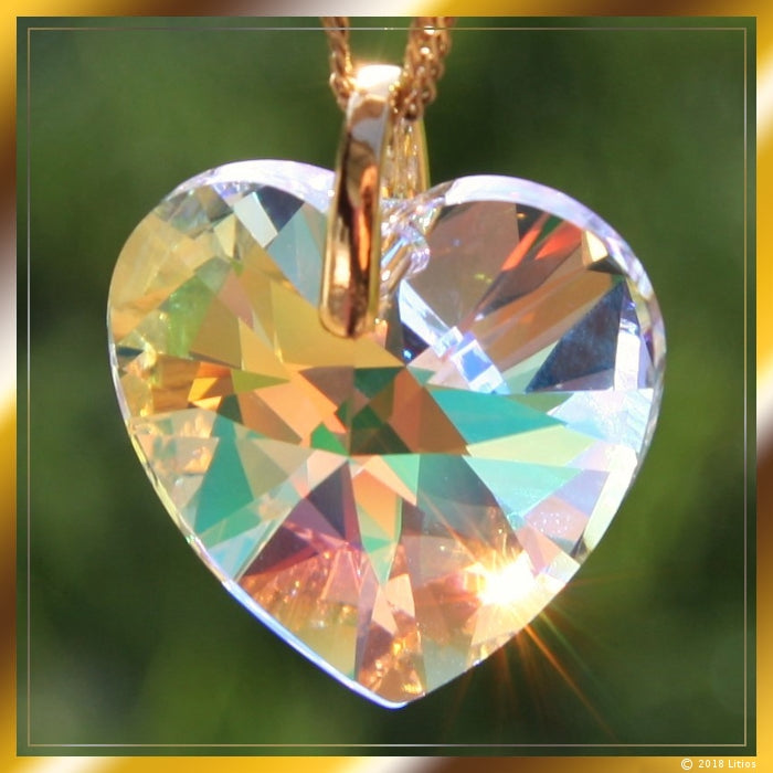 Crystal Heart Large: Power of Love of the Holy Spirit