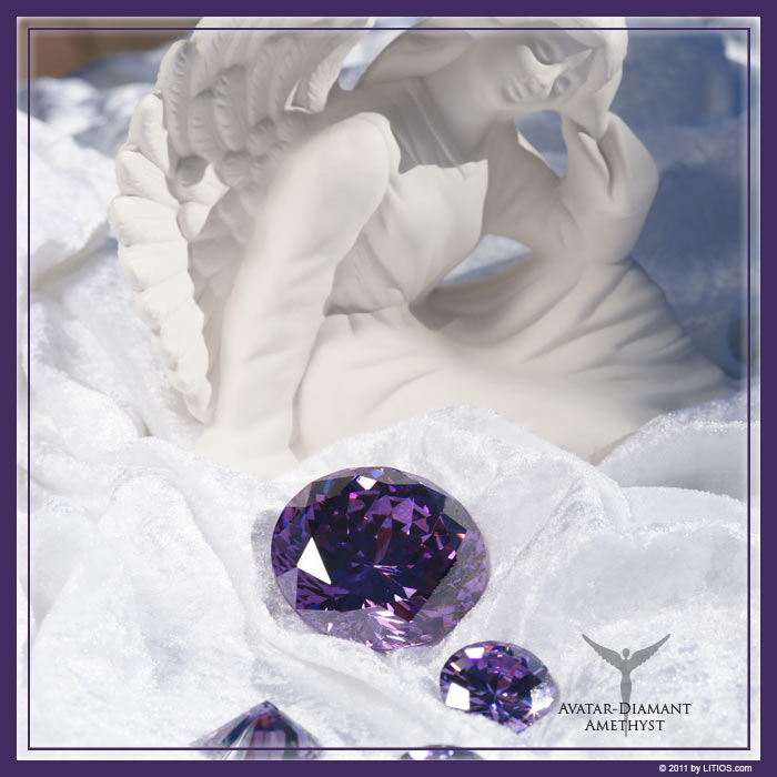 Avatar Diamond amethyst large Diamond Flame of Eternal Life