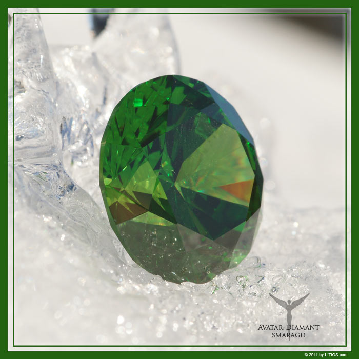 Avatar Diamond emerald green Diamond Flame of Rebirth and Re-Creation