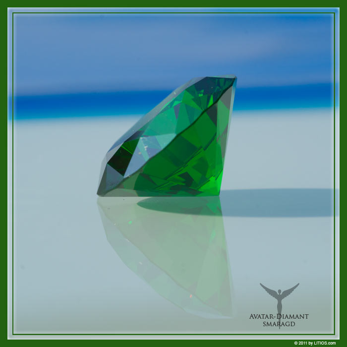 Avatar Diamond emerald green Diamond Flame of Rebirth and Re-Creation