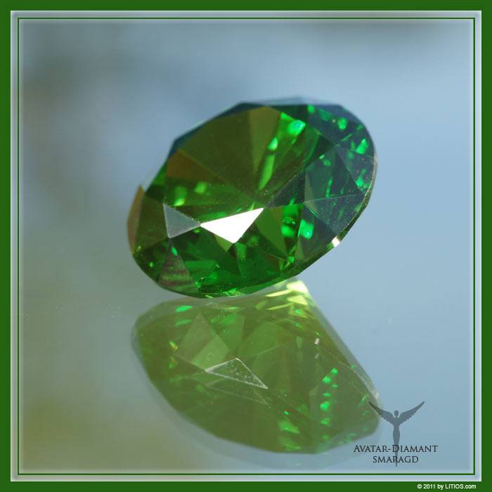 Avatar Diamond emerald green Diamond Flame of Rebirth and Re-Creation