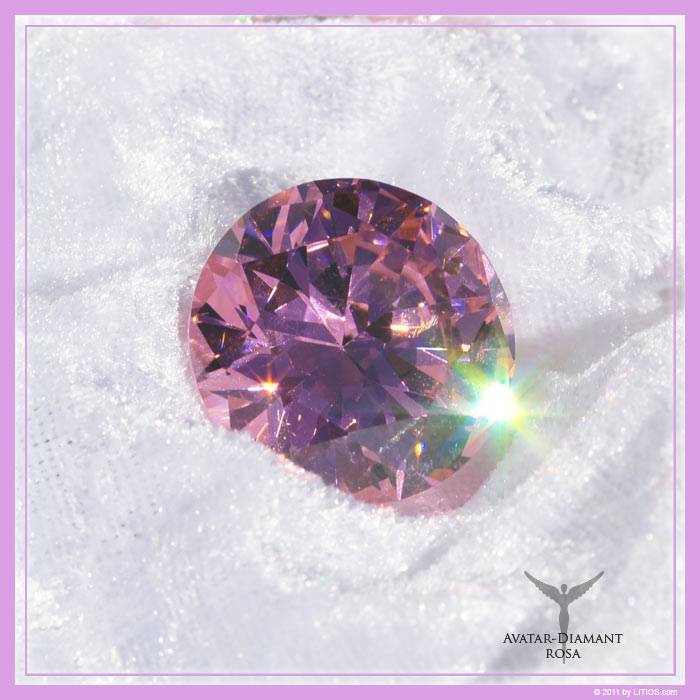 Avatar Diamond pink large Diamond Flame of Unconditional Love and Grace