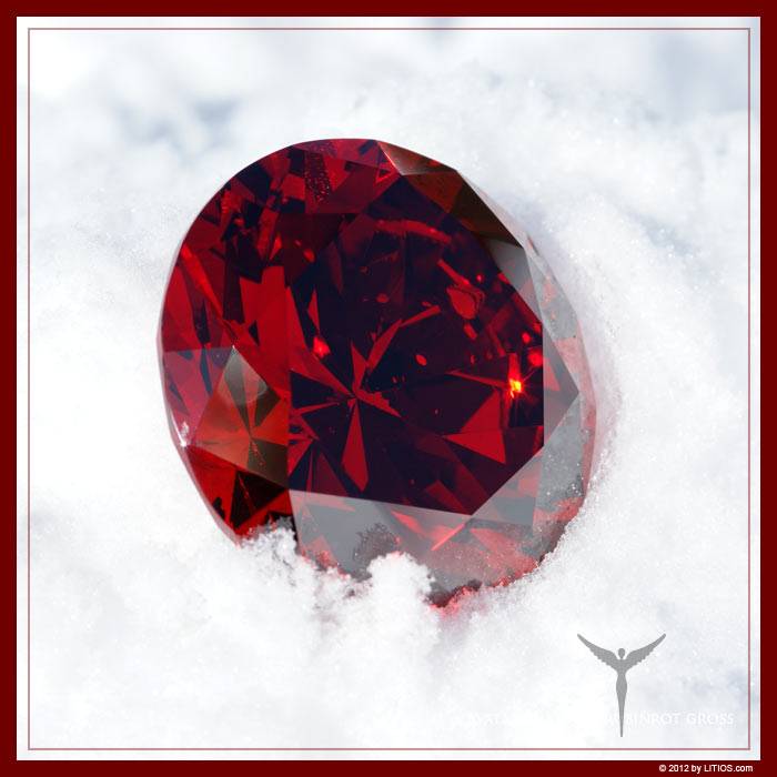 Avatar Diamond ruby red large Diamond Flame of Primordial Creation