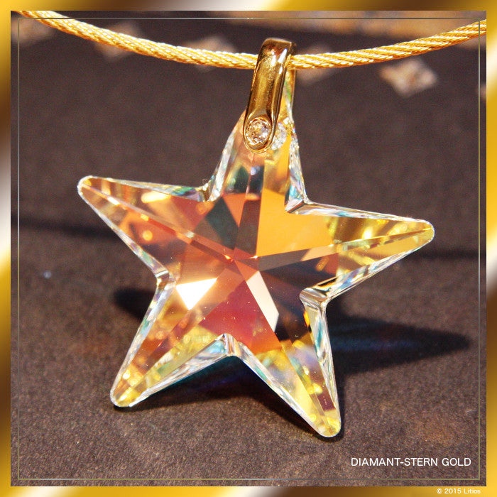 Diamond Star gold Peace Dove of the Holy Spirit