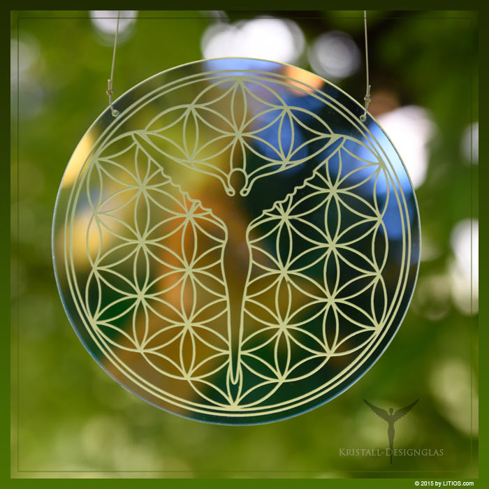 Flower of Life Disc (Large) Window into Higher Light Dimensions