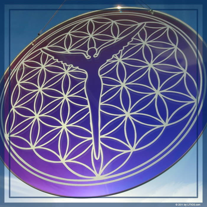 Flower of Life Disc (Small) Windows into Higher Light Dimensions